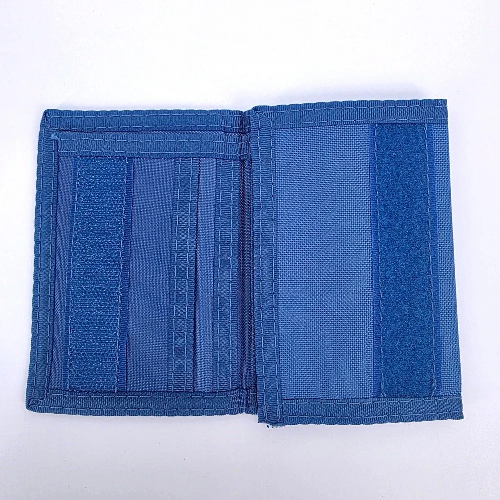 Marvel Captain Marvel‎ Blue Nylon Trifold Wallet Carol Danvers Graphic MCU